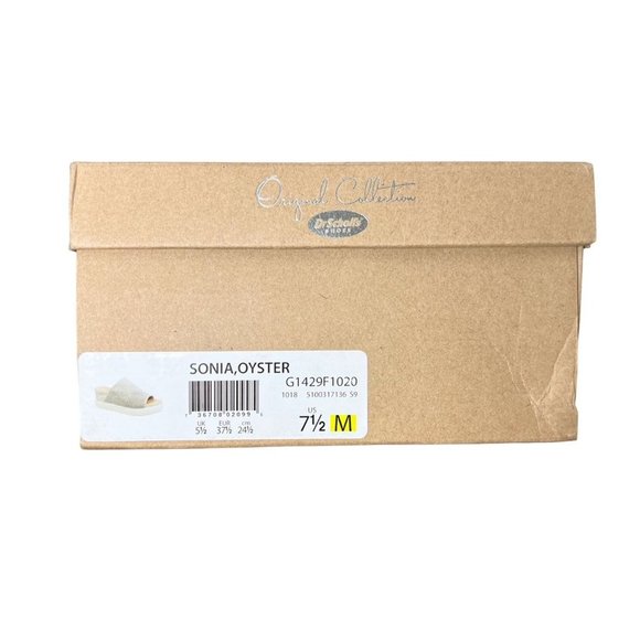 SOLD Dr. Scholl's Womens Grey Sonia Mesh Fabric Slip On Platform Sandals - Picture 4 of 15